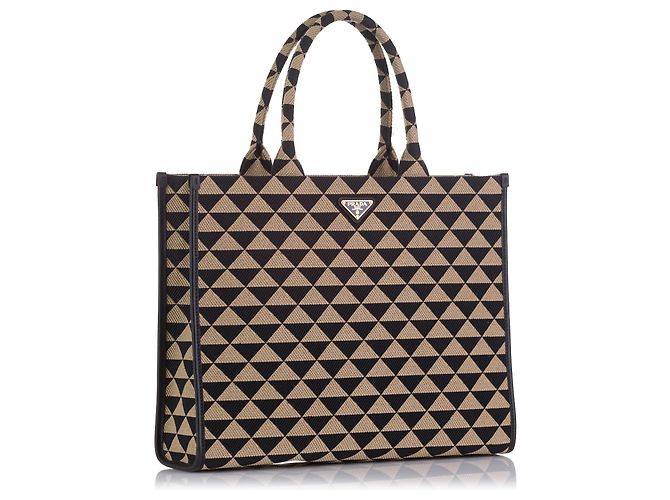Prada Borsa Triangolo Symbole Marrone - vista 2