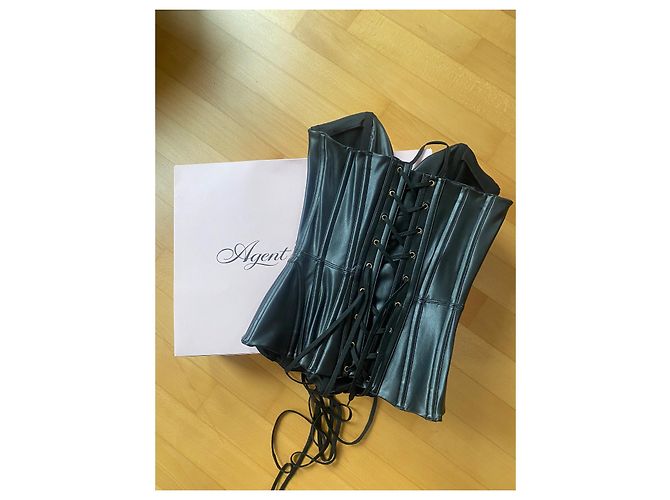 Agent Provocateur Intimo in pelle nero - vista 2