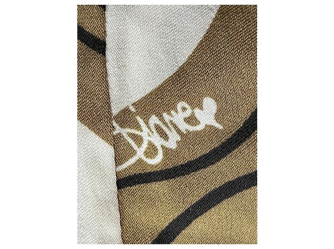 Diane Von Furstenberg Vestido de seda DvF Breanna con estampado característico Caqui - vista 4
