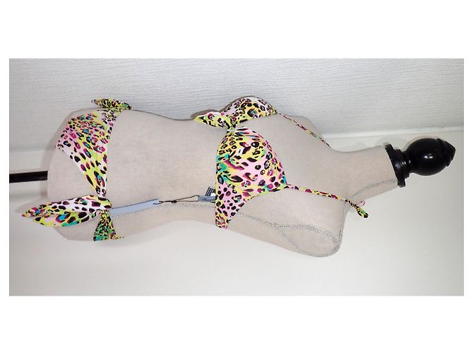 Conjunto de Bikini Blumarine Push Up Estampado Leopardo Multicolor - vista 10