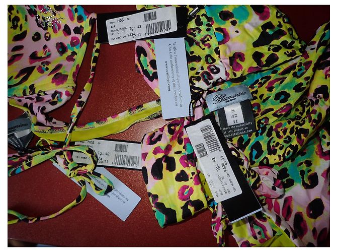 Conjunto de Bikini Blumarine Push Up Estampado Leopardo Multicolor - vista 14