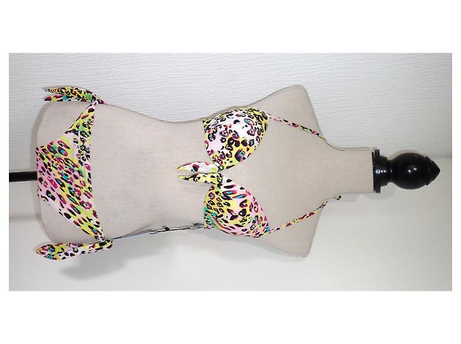 Conjunto de Bikini Blumarine Push Up Estampado Leopardo Multicolor - vista 2