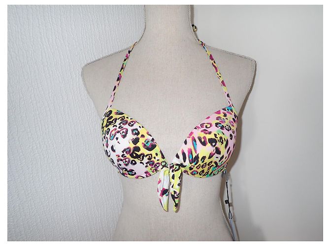 Conjunto de Bikini Blumarine Push Up Estampado Leopardo Multicolor - vista 3
