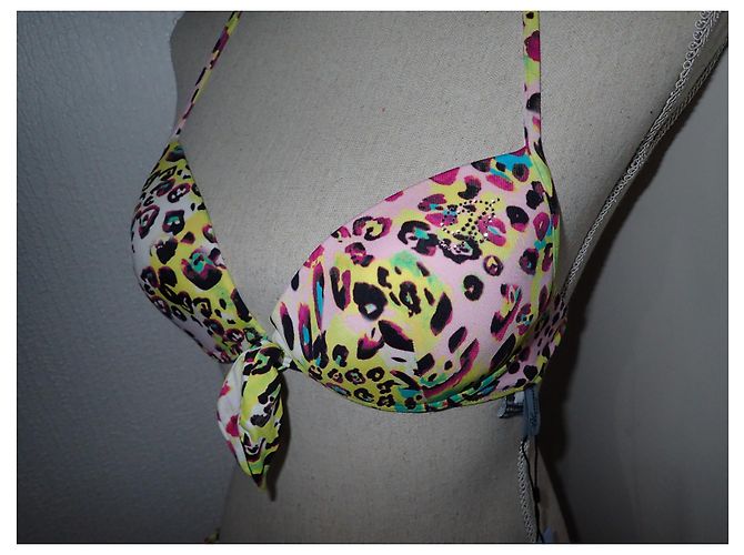 Conjunto de Bikini Blumarine Push Up Estampado Leopardo Multicolor - vista 5