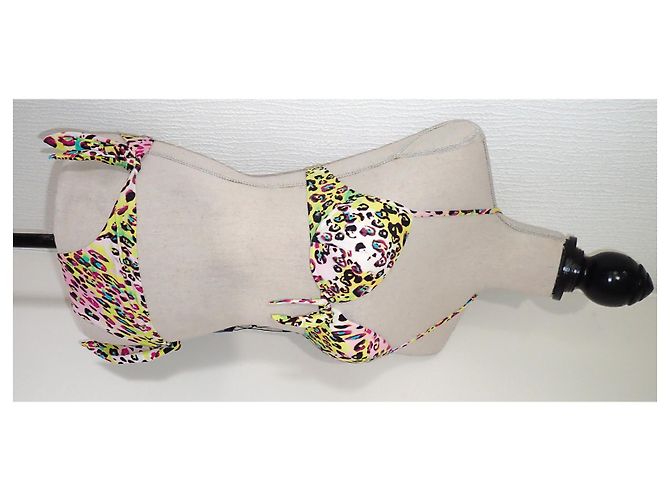Conjunto de Bikini Blumarine Push Up Estampado Leopardo Multicolor - vista 6