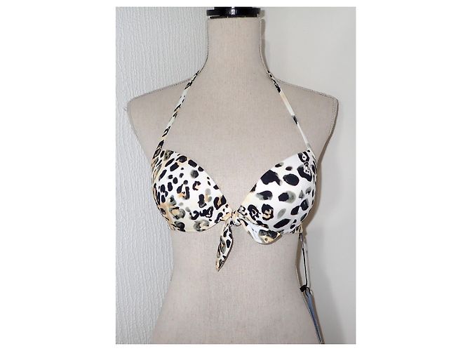 Sujetador Push Up Blumarine Estampado Leopardo Beige Crudo - vista 5