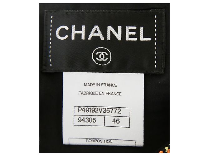 Chanel Spring 2014 Schulterfreies Kleid mit Seilbesatz Schwarz - Ansicht 2