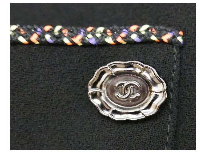 Chanel Spring 2014 Schulterfreies Kleid mit Seilbesatz Schwarz - Ansicht 5