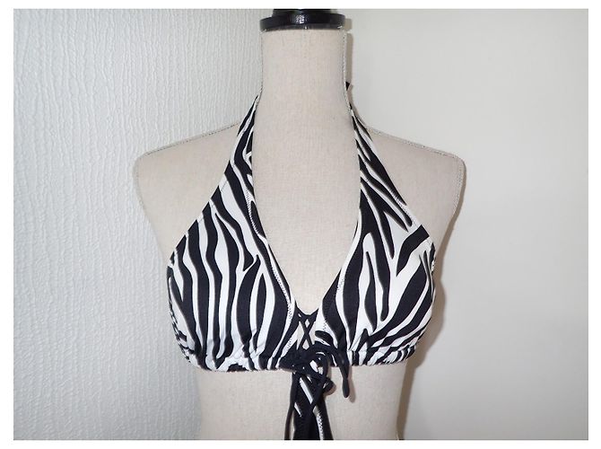 Autre Marque The Savage Badeanzug Set schwarz weiß gestreift - Ansicht 11