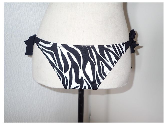 Autre Marque The Savage Badeanzug Set schwarz weiß gestreift - Ansicht 5