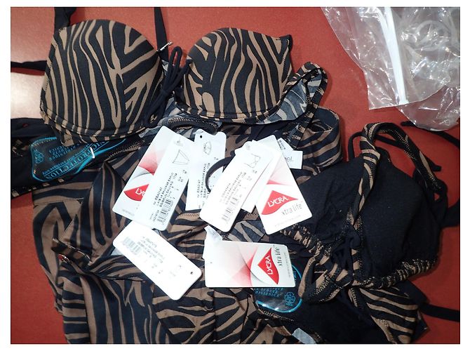Autre Marque Set Trikini e Costume da Bagno The Savage Zebra Nera e Marrone Nero - vista 20