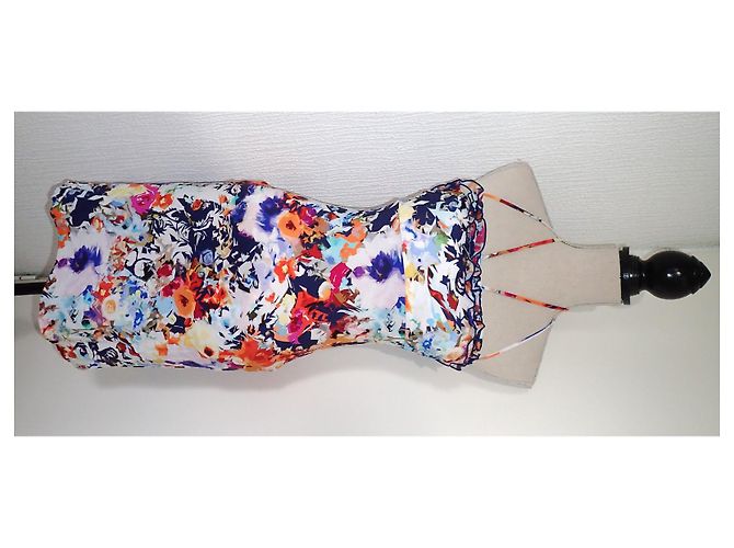 Autre Marque Set Bikini Floreale e Abito da Spiaggia Multicolore - vista 12