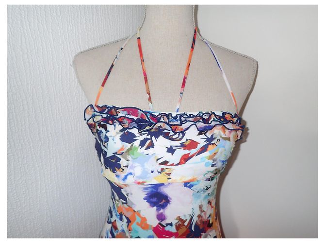 Autre Marque Set Bikini Floreale e Abito da Spiaggia Multicolore - vista 13