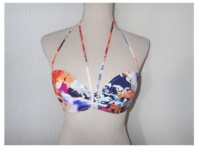 Autre Marque Set Bikini Floreale e Abito da Spiaggia Multicolore - vista 4
