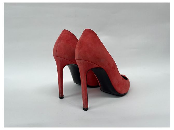 Décolleté Saint Laurent Corallo Scamosciato - vista 5