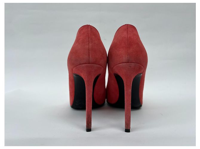 Décolleté Saint Laurent Corallo Scamosciato - vista 6
