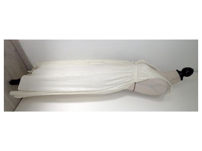 Vestido de praia plissado La Perla Thar Marfim Fora de branco - vista 3