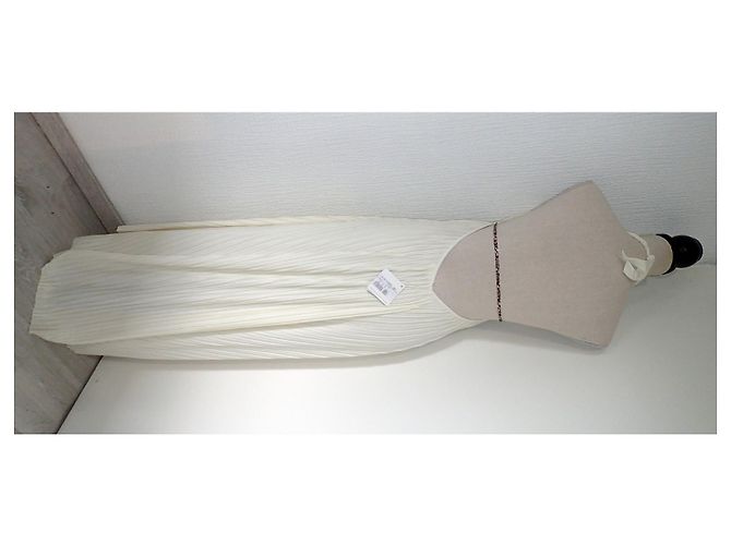 Vestido de praia plissado La Perla Thar Marfim Fora de branco - vista 5