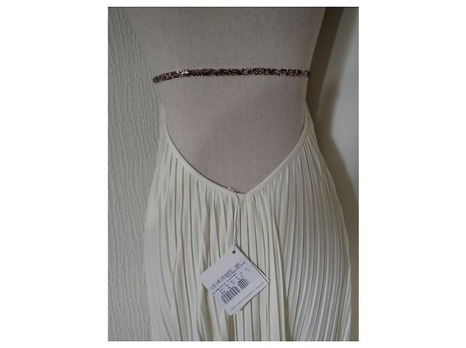 Vestido de praia plissado La Perla Thar Marfim Fora de branco - vista 7