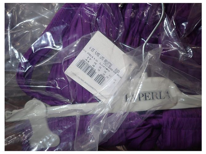 La Perla Thar Kleid Violett mit Pailletten Lila - Ansicht 12