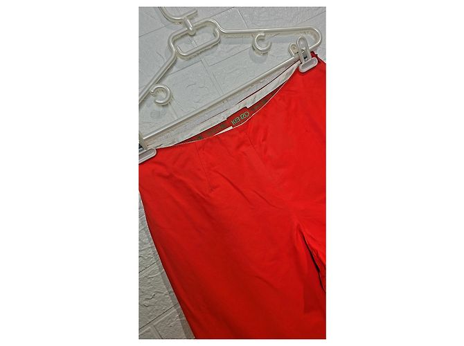 Pantalones rojos Kenzo de algodón Roja - vista 2