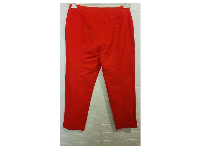 Pantalones rojos Kenzo de algodón Roja - vista 4