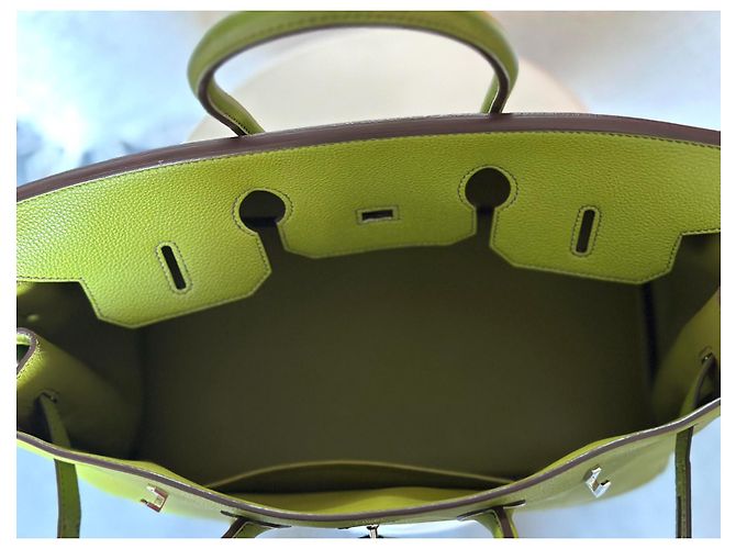 Hermès Birkin 35 Pelle Togo Verde Anis - vista 2