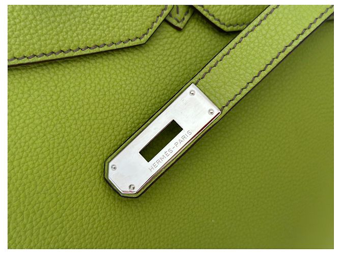 Hermès Birkin 35 Pelle Togo Verde Anis - vista 4