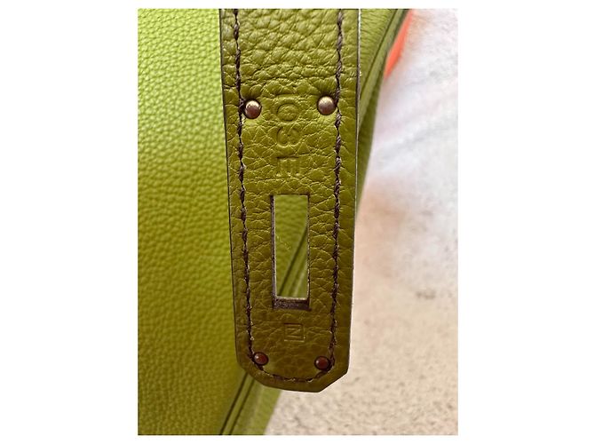 Hermès Birkin 35 Pelle Togo Verde Anis - vista 5
