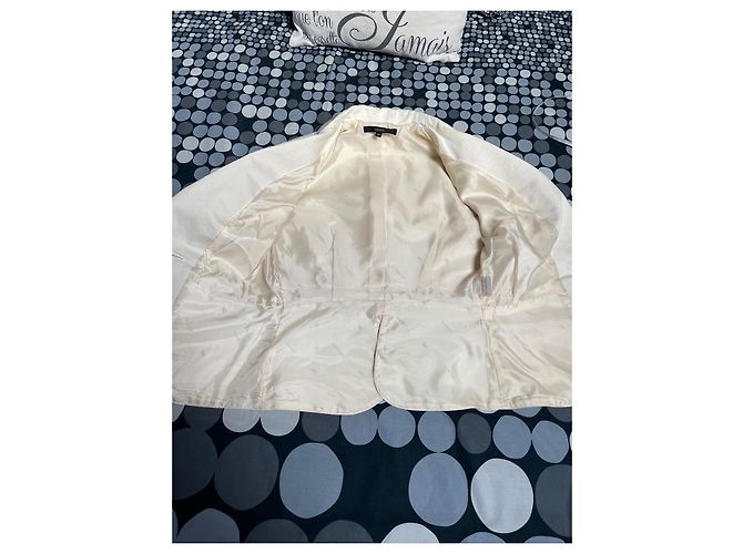 Autre Marque Blazer Celyn B by Elisabetta Franchi de algodón beige crema - vista 10