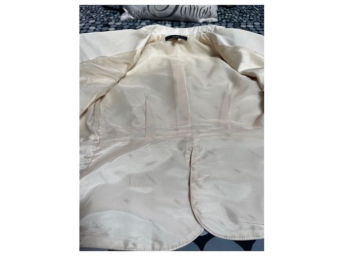 Autre Marque Blazer Celyn B by Elisabetta Franchi de algodón beige crema - vista 11
