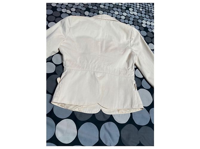 Autre Marque Blazer Celyn B by Elisabetta Franchi de algodón beige crema - vista 17