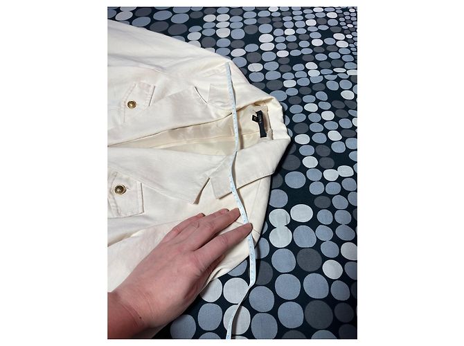 Autre Marque Blazer Celyn B by Elisabetta Franchi de algodón beige crema - vista 6