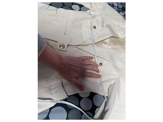 Autre Marque Blazer Celyn B by Elisabetta Franchi de algodón beige crema - vista 8
