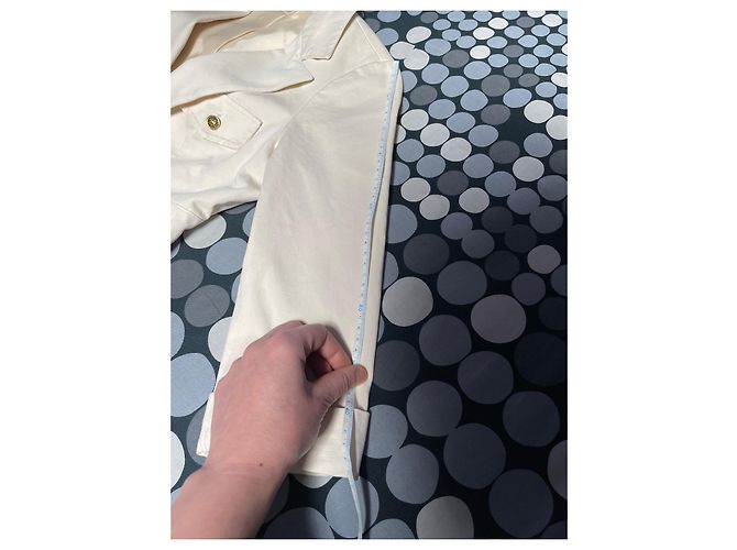 Autre Marque Blazer Celyn B by Elisabetta Franchi de algodón beige crema - vista 9