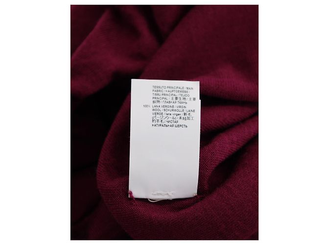Langärmliger Rollkragenpullover von Marni aus kastanienbrauner Wolle Rot - Ansicht 6
