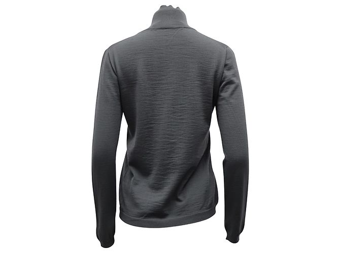 Langärmliger Rollkragenpullover von Marni aus grauer Wolle - Ansicht 3
