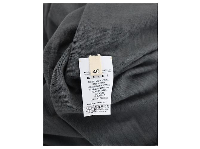 Langärmliger Rollkragenpullover von Marni aus grauer Wolle - Ansicht 5