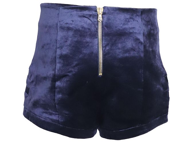 Giacca militare Pierre Balmain e pantaloncini in velluto blu - vista 7