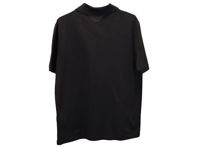 Polo piquet classica a maniche corte Louis Vuitton in cotone grigio scuro - vista 3