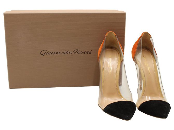 Gianvito Rossi Tacchi Plexi in PVC Multicolor Multicolore - vista 6
