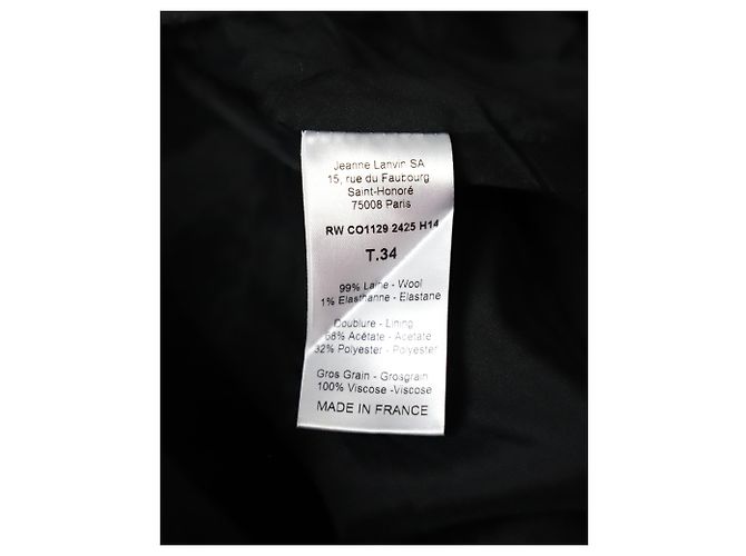Lanvin Double-Breasted Coat in Grey Wool - view 5