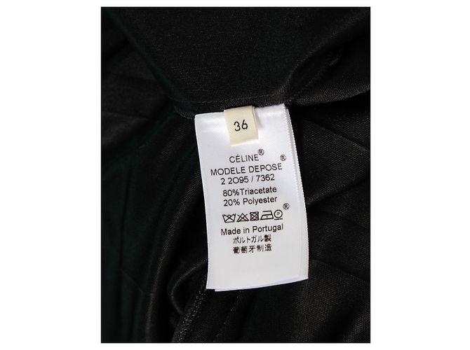 Céline PANTALONES PLISADOS DE PIERNA ANCHA CELINE Negro - vista 5