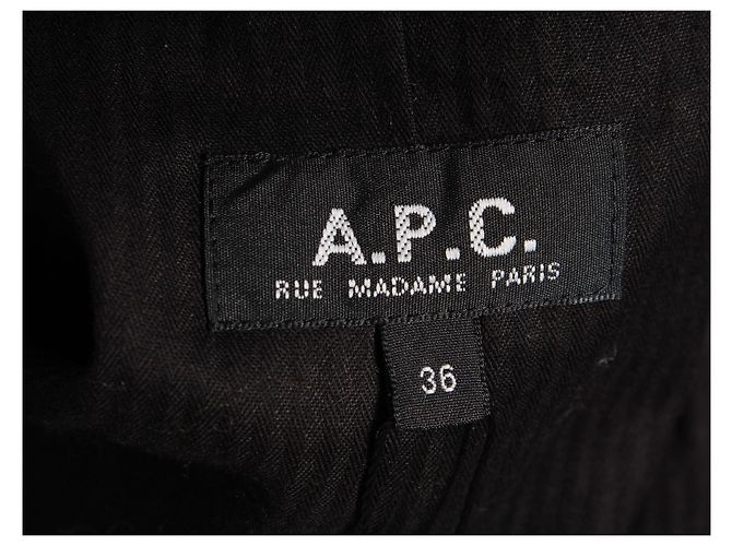 Apc alla.P.C Blazer classico in misto cotone nero - vista 4