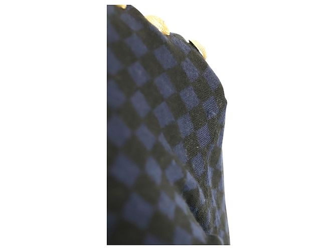 Balmain Studded-Shoulder Diamond Print Long Sleeve Top in Multicolor Wool Python print - view 6