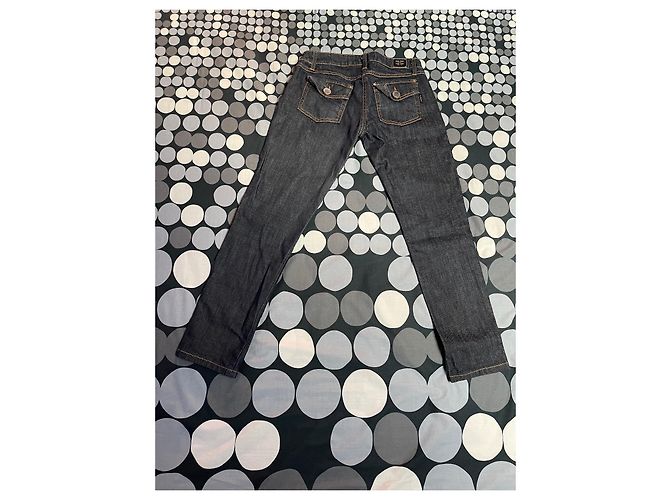 Autre Marque Jeans Elisabetta Franchi Taglio Dritto Blu Cotone Blu navy Blu scuro - vista 11