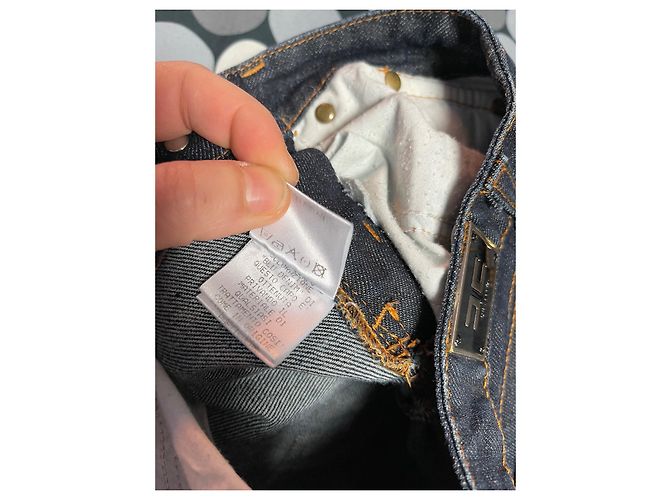 Autre Marque Jeans Elisabetta Franchi Taglio Dritto Blu Cotone Blu navy Blu scuro - vista 15