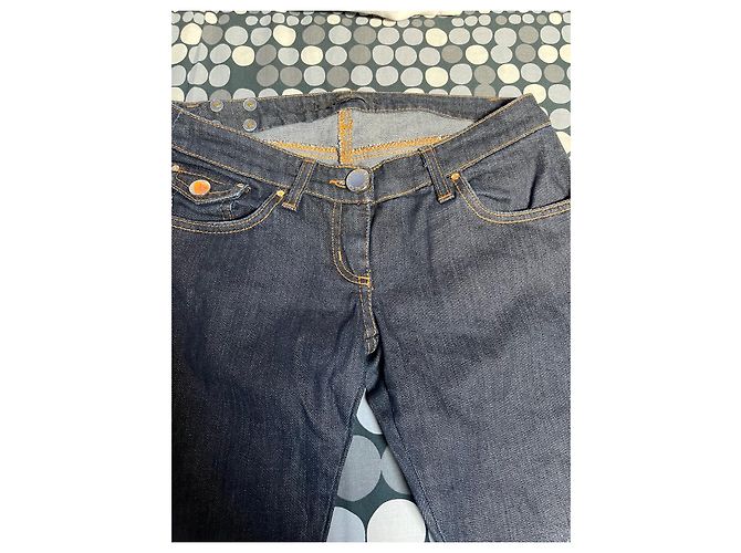 Autre Marque Jeans Elisabetta Franchi Taglio Dritto Blu Cotone Blu navy Blu scuro - vista 4