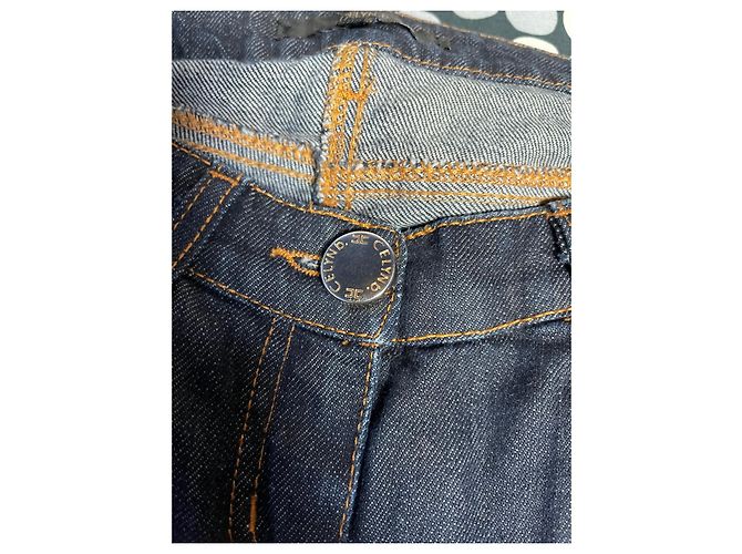Autre Marque Jeans Elisabetta Franchi Taglio Dritto Blu Cotone Blu navy Blu scuro - vista 5