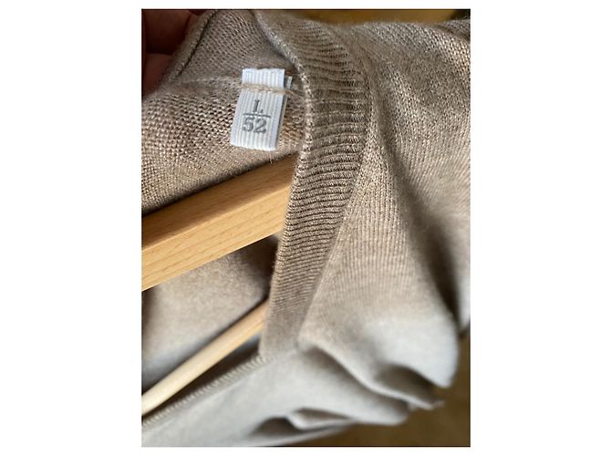 Ermenegildo Zegna Kaschmir Pullover V Ausschnitt Beige - Ansicht 5